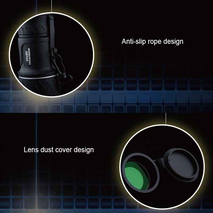 40x60 12X Pocket High Times High Definition Night Vision Focusing Monocular Telescope