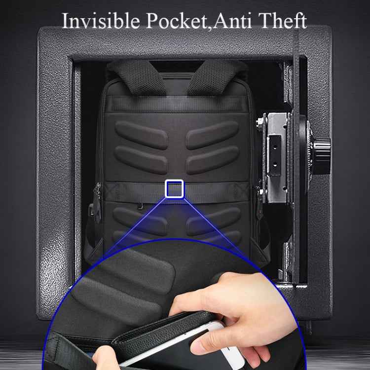 Bopai 851-009911 Business Anti-theft Waterproof Large Capacity Double Shoulder Bag,with USB Charging Port, Size: 30.5x13x45cm