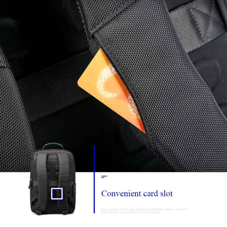 Bopai 851-009911 Business Anti-theft Waterproof Large Capacity Double Shoulder Bag,with USB Charging Port, Size: 30.5x13x45cm