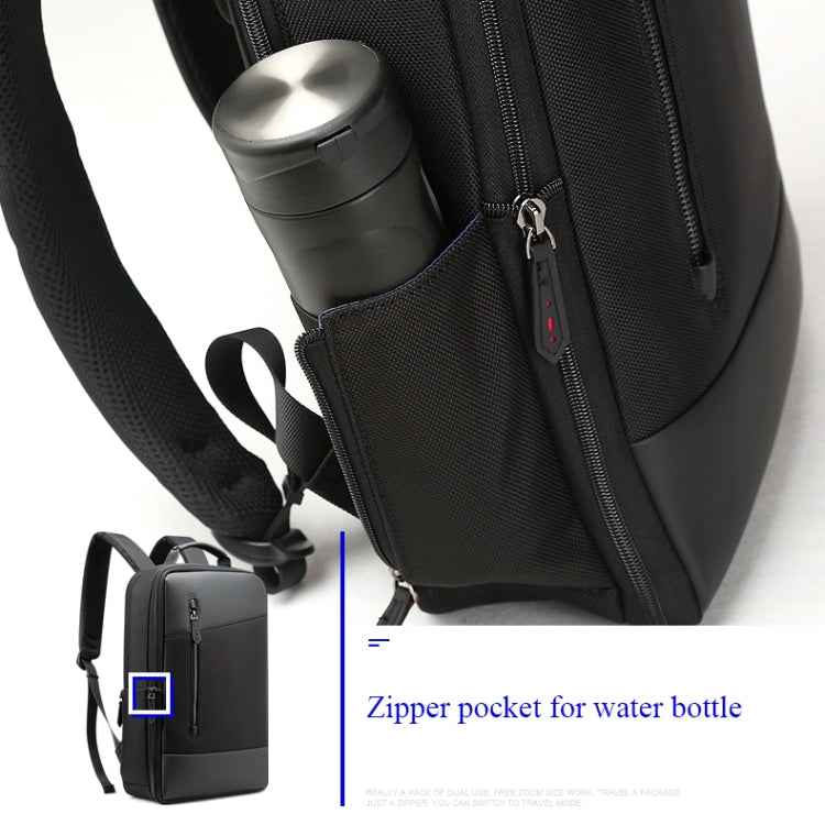 Bopai 851-009911 Business Anti-theft Waterproof Large Capacity Double Shoulder Bag,with USB Charging Port, Size: 30.5x13x45cm