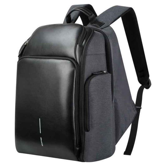 Bopai 851-010128 Business Anti-theft Waterproof Large Capacity Double Shoulder Bag,with USB Charging Port, Size: 34x19x43cm
