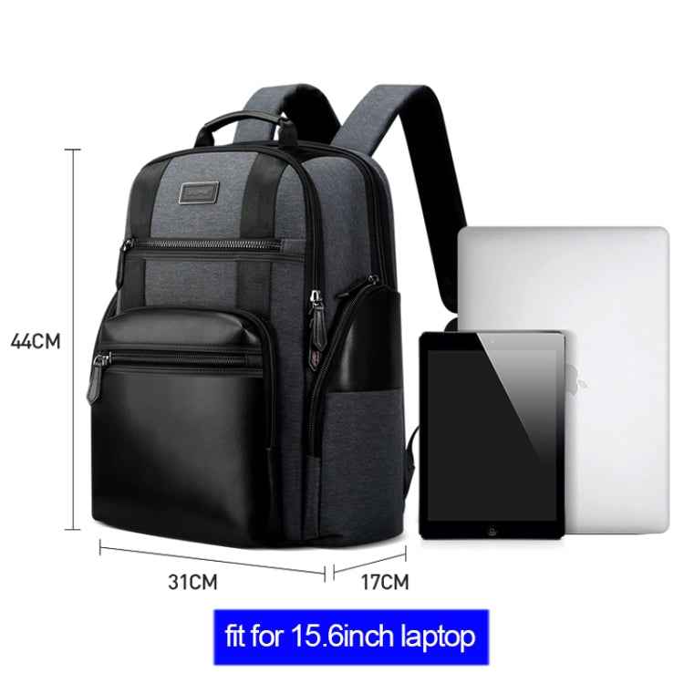 Bopai 851-014318 Fashion Outdoor Breathable Waterproof Anti-theft Three-layer Large Capacity Double Shoulder Bag,with USB Charging Port, Size: 31x17x44cm
