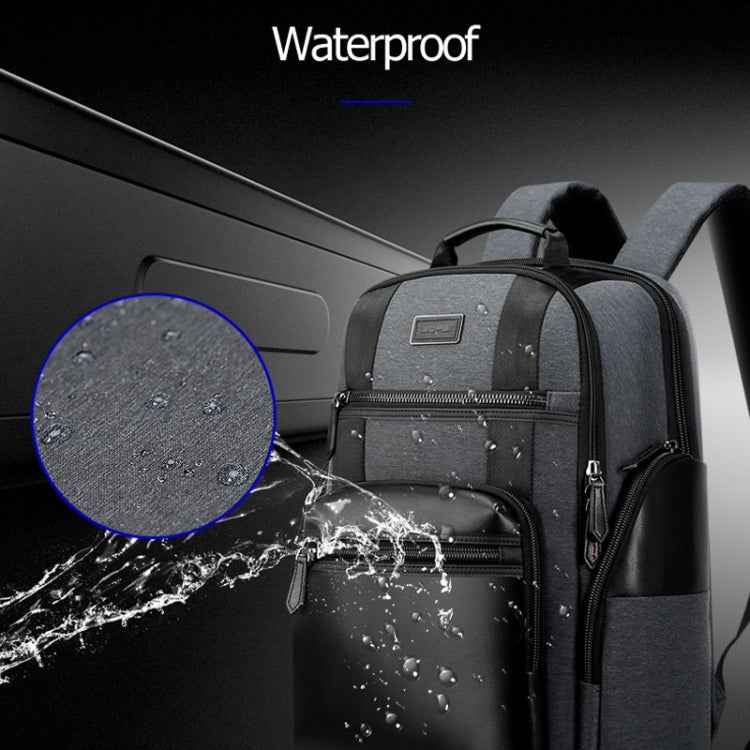Bopai 851-014318 Fashion Outdoor Breathable Waterproof Anti-theft Three-layer Large Capacity Double Shoulder Bag,with USB Charging Port, Size: 31x17x44cm