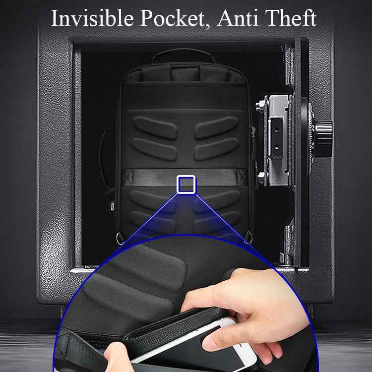 Bopai 751-006551 Large Capacity Business Casual Breathable Laptop Backpack with External USB Interface, Size: 30 x 12 x 44cm