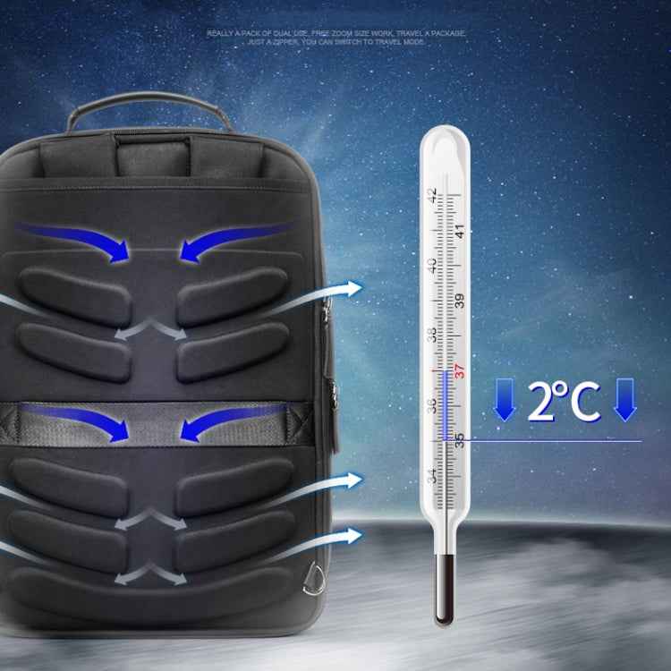 Bopai 751-006561 Large Capacity Business Casual Breathable Laptop Backpack with External USB Interface, Size: 29 x 16 x 44cm