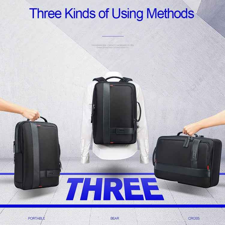 Bopai 751-006561 Large Capacity Business Casual Breathable Laptop Backpack with External USB Interface, Size: 29 x 16 x 44cm