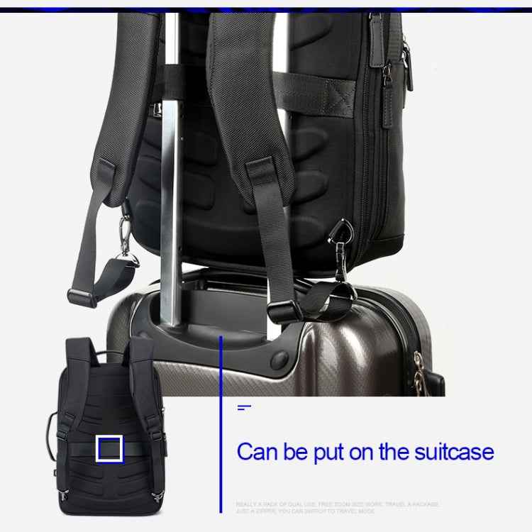 Bopai 751-006561 Large Capacity Business Casual Breathable Laptop Backpack with External USB Interface, Size: 29 x 16 x 44cm