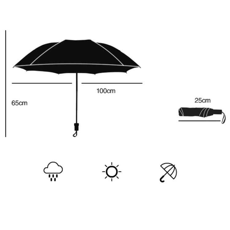 Black Waterproof Anti-UV