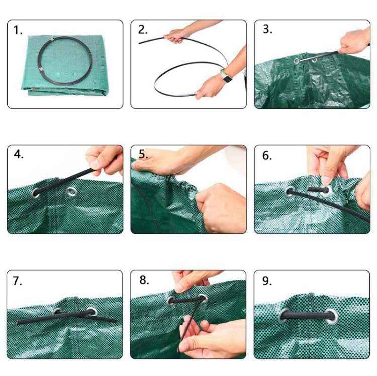 32 Gallons 120L PP Garden Fallen Leaves Bags Green Waste Bags, Size: 45cm x 76cm