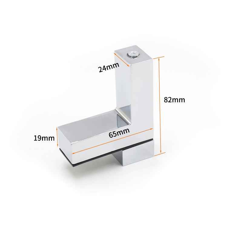 3-24mm F Type Glossy Polished  Zinc Alloy Fixed Clip Glass Wood Layer Board Bracket