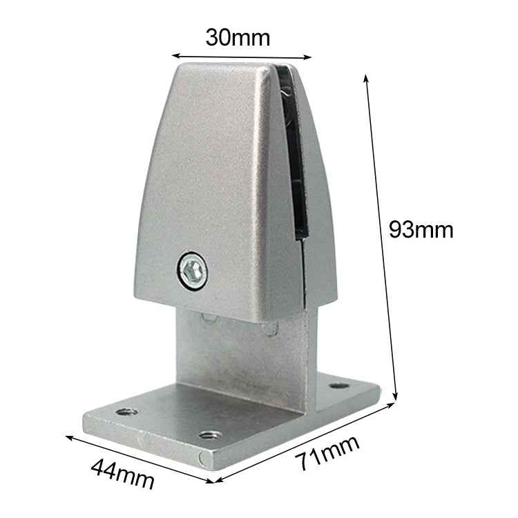 T Shape Aluminum Alloy Office Desktop Screen Fixing Clip Partition Clip (Silver)