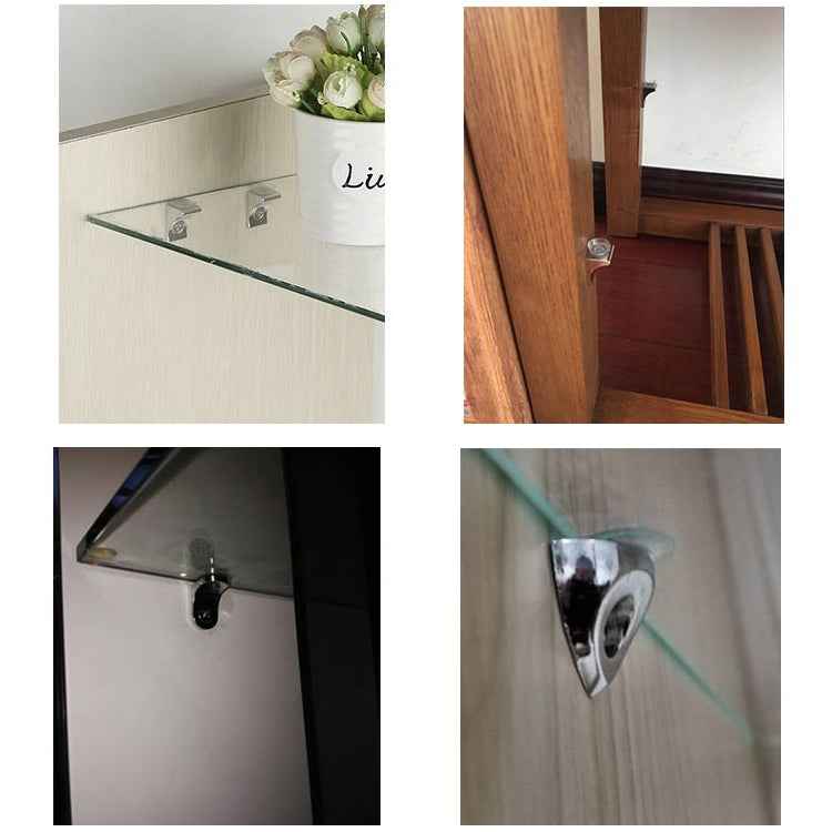 100 PCS Round Thickened Zinc Alloy Bright Layer Sucker Plate Bracket, D, Weight: 4.2g