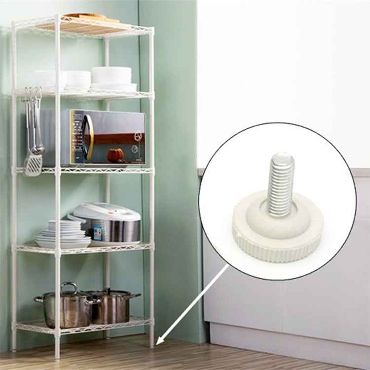 100 PCS Adjustable Foot Pad Furniture Screw Support Stub, M6x14