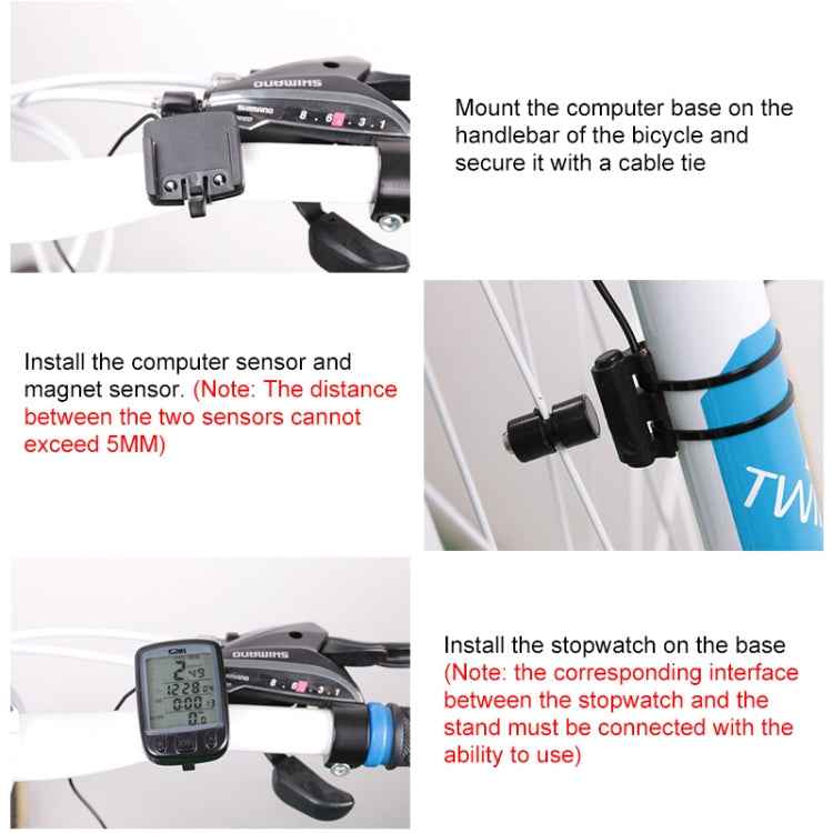 SUNDING 563C Bike Bicycle Waterproof Wireless LCD Screen Luminous Mileage Speedometer Odometer, Chinese Version
