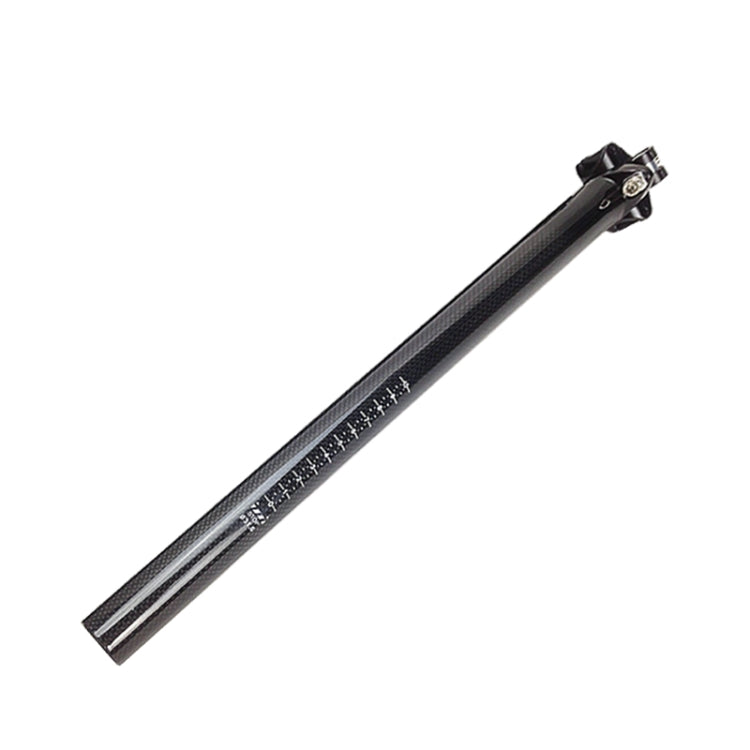 TOSEEK 3K Carbon Fiber Mountain Bike Road Bike Bicycle Seat Tube Seatpost Seat Fitting Seat Pole Bicycle Fittings, Size: 30.8x400mm, 30.8x400mm