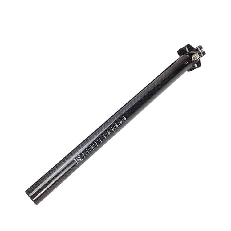 TOSEEK 3K Carbon Fiber Mountain Bike Road Bike Bicycle Seat Tube Seatpost Seat Fitting Seat Pole Bicycle Fittings, Size: 31.6x400mm