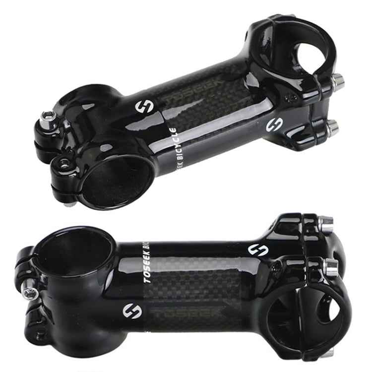 TOSEEK Road Mountain Bike Ultra-light Handlebar Stem Riser Faucet, Size: 17 Degree, 70mm (Gloss)