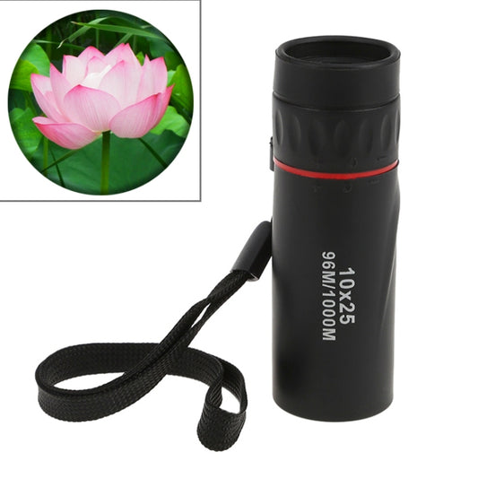 10*25 Portable Professional High Times High Definition Dual Focus Zoom Monocular Pocket Telescope, Size: 9.2*3cm, 10x25