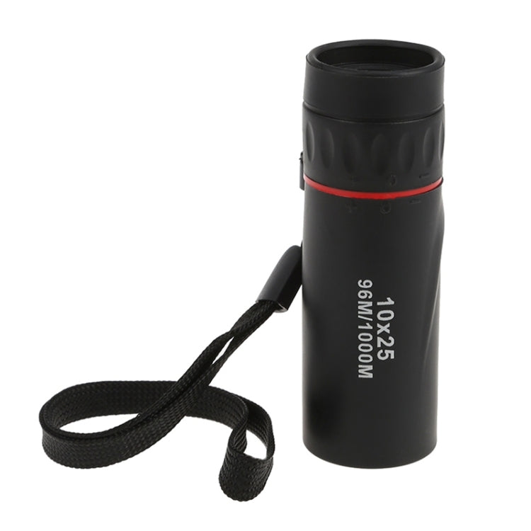 10*25 Portable Professional High Times High Definition Dual Focus Zoom Monocular Pocket Telescope, Size: 9.2*3cm, 10x25