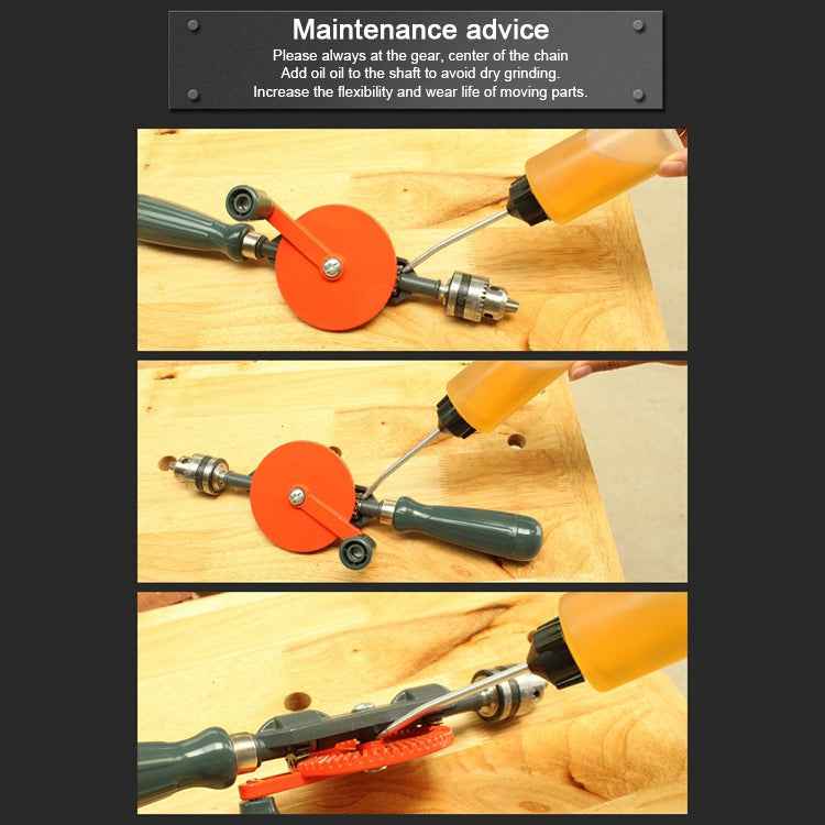 Powerful Manual Drill Steel Precision Casting DIY Woodworking Drill Universal Hand Drill Teaching Supplies Tools