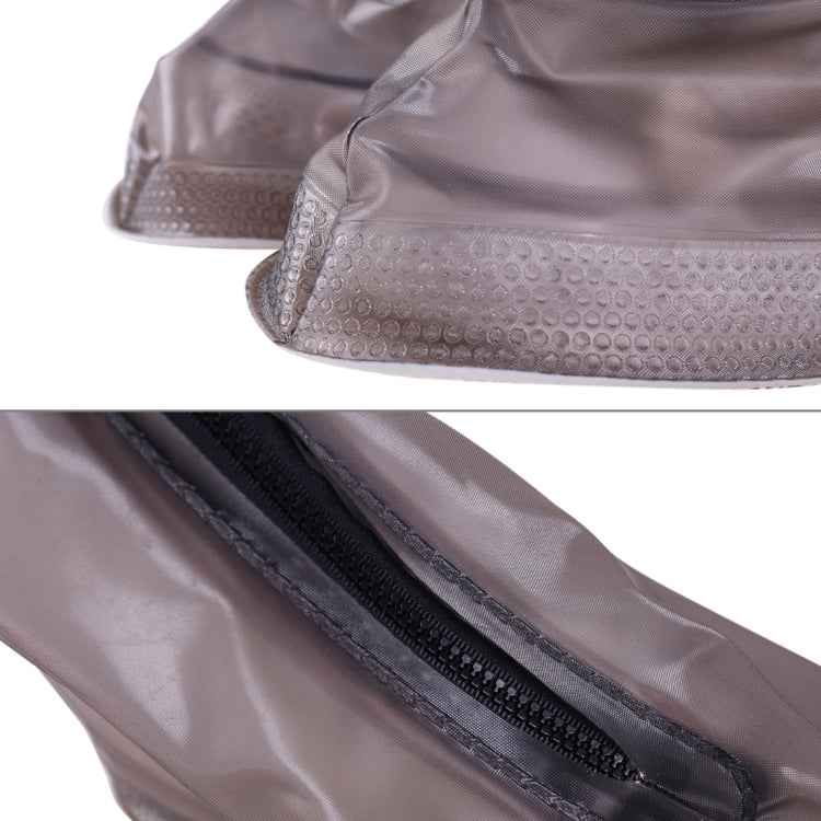Fashion PVC Non-slip Waterproof Thick-soled Shoe Covers Size: XXL
