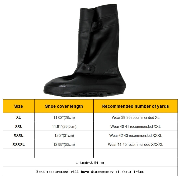 High Tube Rainproof Snowproof Adult Shoe Cover Size: XXXL