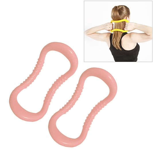2 PCS PP Double Massage Point Yoga Circle Fascia Stretching Ring Pilates Resistance Ring
