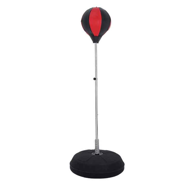 Adult Base Version Height Adjustable Vertical PU Leather Vent Ball Boxing Speed Ball Family Fitness Equipment without Gloves
