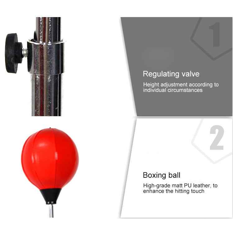 Children Base Version Height Adjustable Vertical PU Leather Vent Ball Boxing Speed Ball Family Fitness Equipment with Gloves