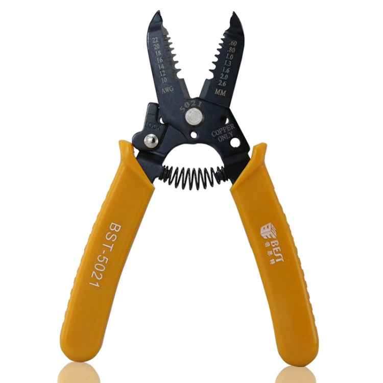 BEST-5021 0.6 ~ 2.6mm Portable Crimper Cable Stripping Wire Stripping Pliers