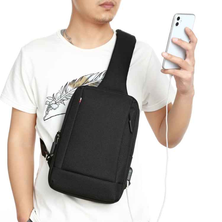 OUMANTU 903 Oxford Cloth Chest Bag Business Casual One-shoulder Crossbody Bag