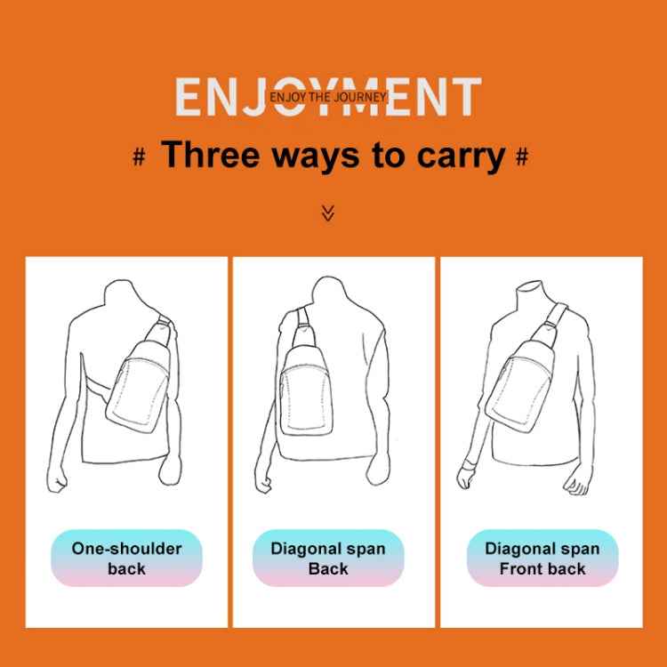 OUMANTU 903 Oxford Cloth Chest Bag Business Casual One-shoulder Crossbody Bag