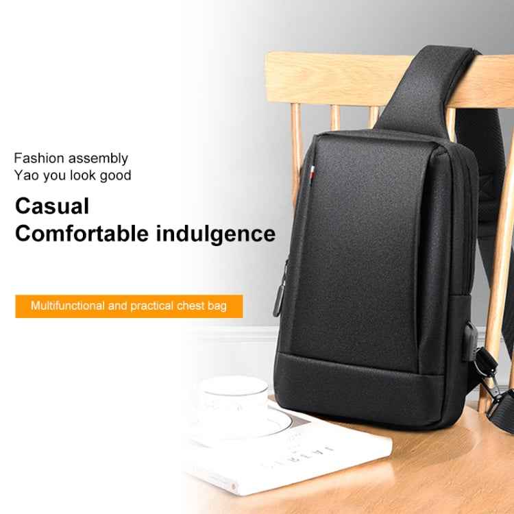 OUMANTU 903 Oxford Cloth Chest Bag Business Casual One-shoulder Crossbody Bag