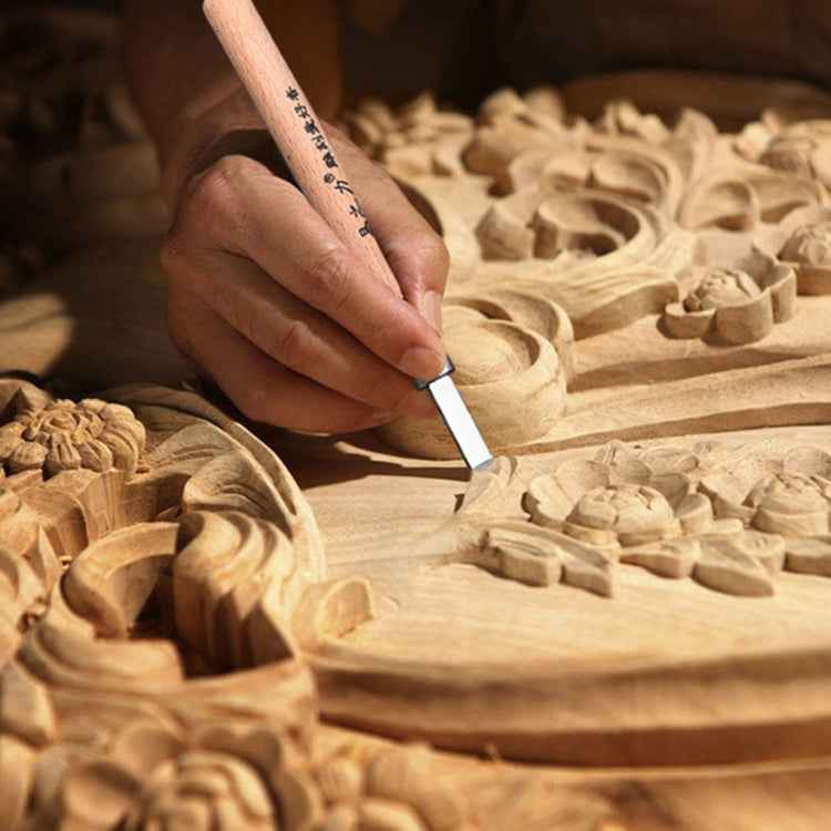 WLXY 12 PCS / Set Wood Carving Chisels Knife Basic Woodcut Working Handmade Rubber Stamps Hand Tools