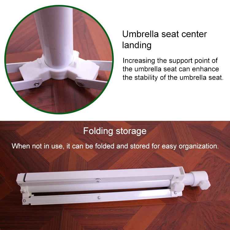Outdoor Portable Fishing Umbrella Fixed Tripod Cross Folding Base, 45x8cm