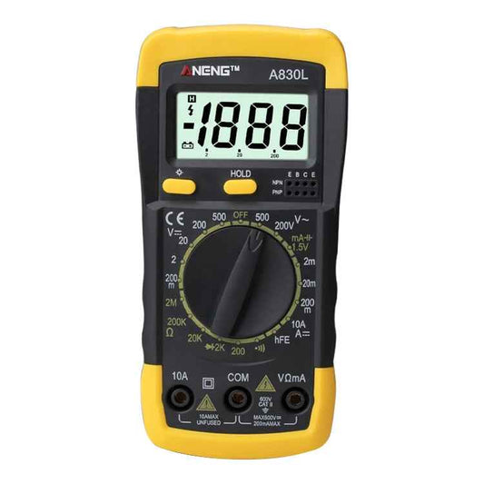 ANENG A830L Handheld Multimeter Household Electrical Instrument (Yellow Grey), OG8759A, OG8759B, OG8759C, OG8759D, OG8759E, OG8759F
