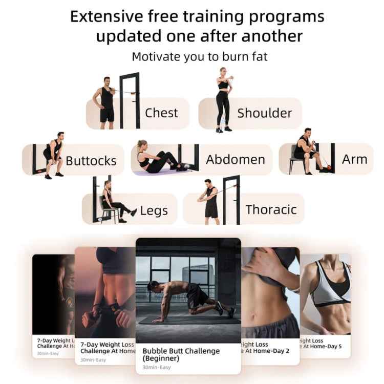 Unitree Pump Portable Home Gym Pump 4.4-44lbs Adjustable Resistance Cable Machine