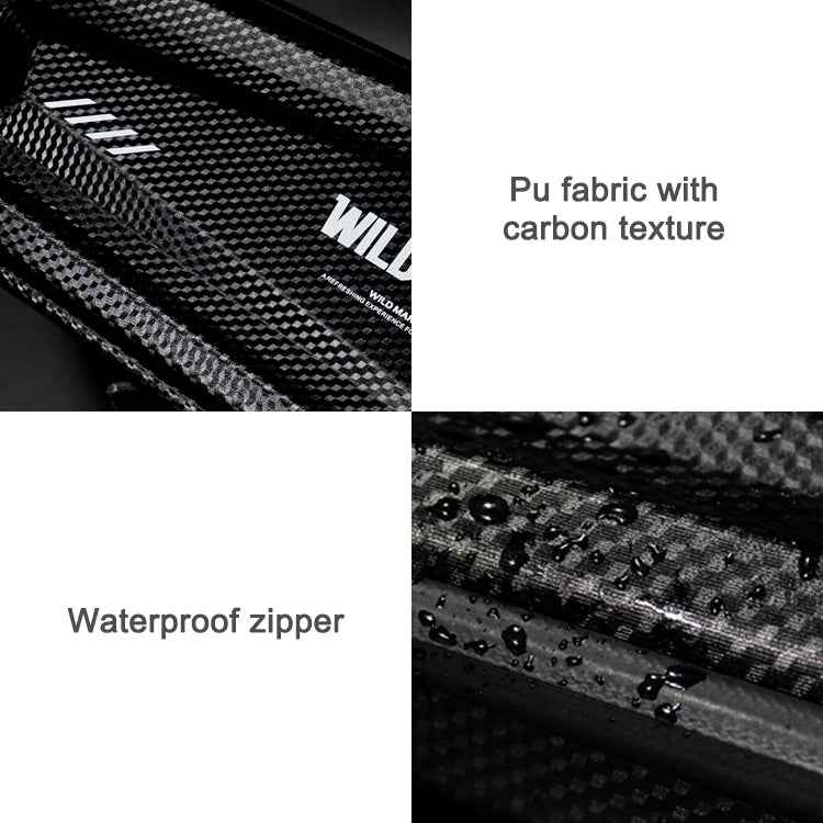 WILD MAN E4 Waterproof Front Bag MTB Mobile Phone Sets Bicycle Tube Bag Riding Accessories