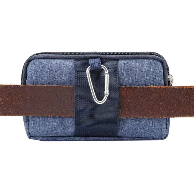 Sports Denim Universal Phone Bag Waist Bag for 5.5~6.3 inch Smartphones, Size: L