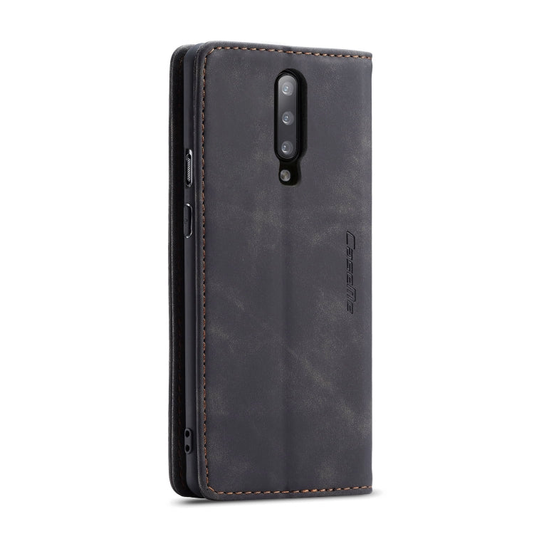 CaseMe-013 Multifunctional Retro Frosted Horizontal Flip Leather Case for OnePlus 7 Pro, with Card Slot & Holder & Zipper Wallet & Photo Frame, For OnePlus 7 Pro