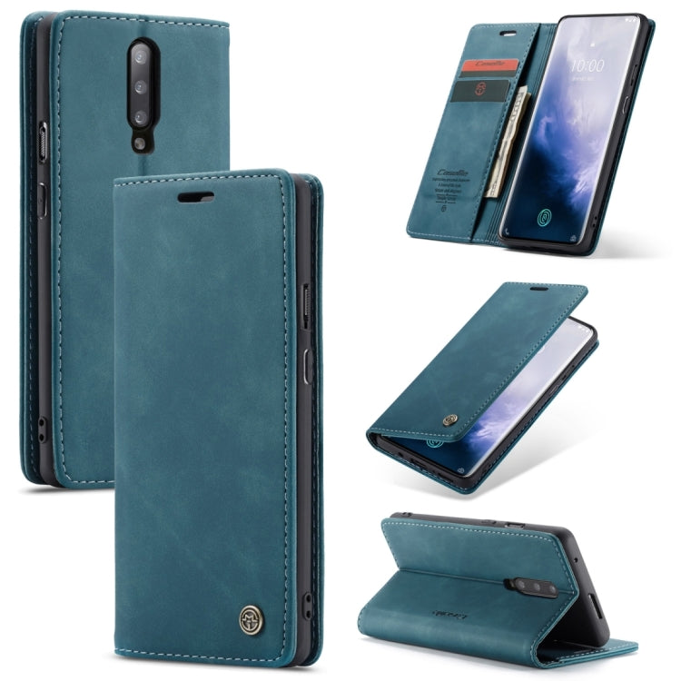 CaseMe-013 Multifunctional Retro Frosted Horizontal Flip Leather Case for OnePlus 7 Pro, with Card Slot & Holder & Zipper Wallet & Photo Frame, For OnePlus 7 Pro