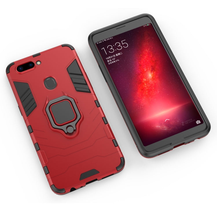 PC + TPU Shockproof Protective Case for OPPO R11s, with Magnetic Ring Holder, For OPPO R11s