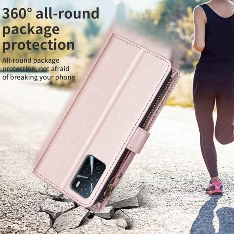 9 Card Slots Zipper Wallet Leather Flip Phone Case For OPPO A16 / A16s / A54s / A55 5G / A54 4G, For OPPO A16 / A16s / A54s / A55 5G / A54 4G