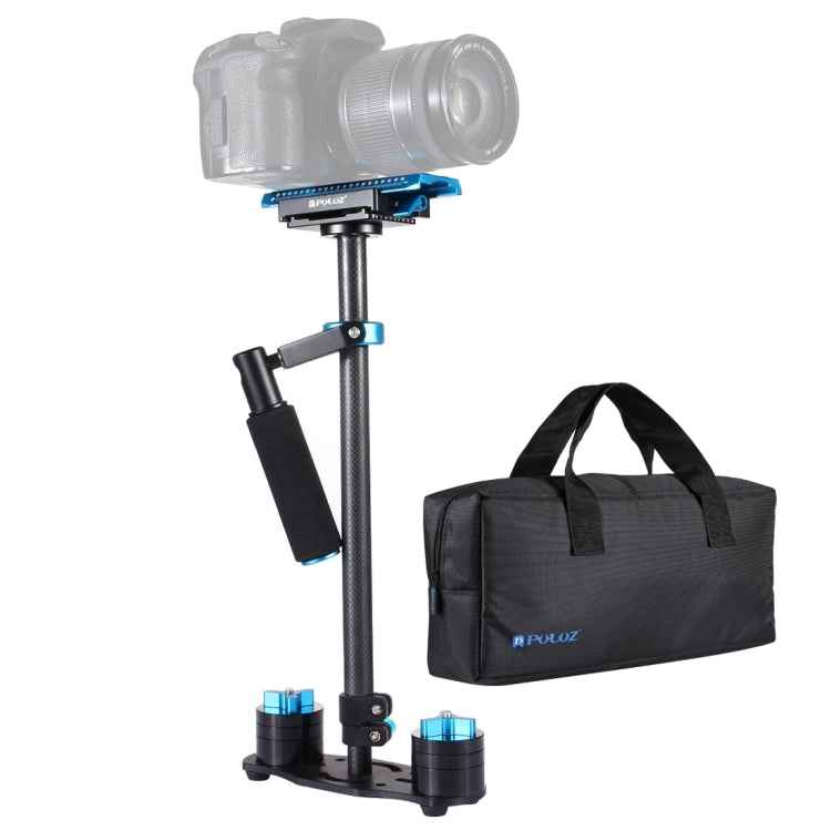 PULUZ 38.5-61cm Carbon Fibre Handheld Stabilizer for DSLR & DV Digital Video & Cameras, Load Range: 0.5-3kg