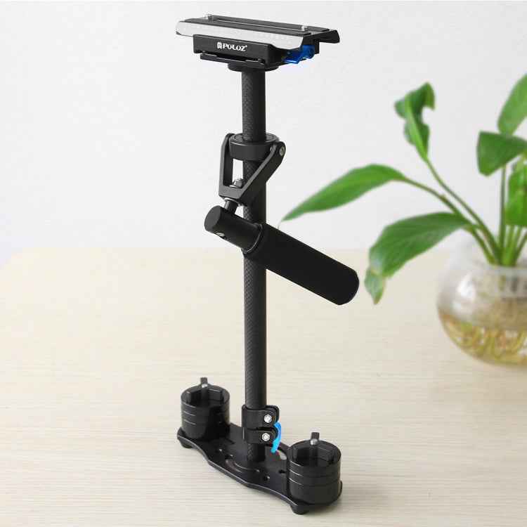 PULUZ 38.5-61cm Carbon Fibre Handheld Stabilizer for DSLR & DV Digital Video & Cameras, Load Range: 0.5-3kg