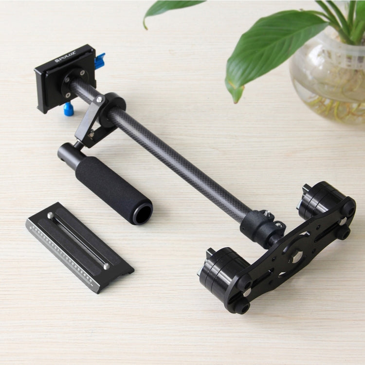 PULUZ 38.5-61cm Carbon Fibre Handheld Stabilizer for DSLR & DV Digital Video & Cameras, Load Range: 0.5-3kg