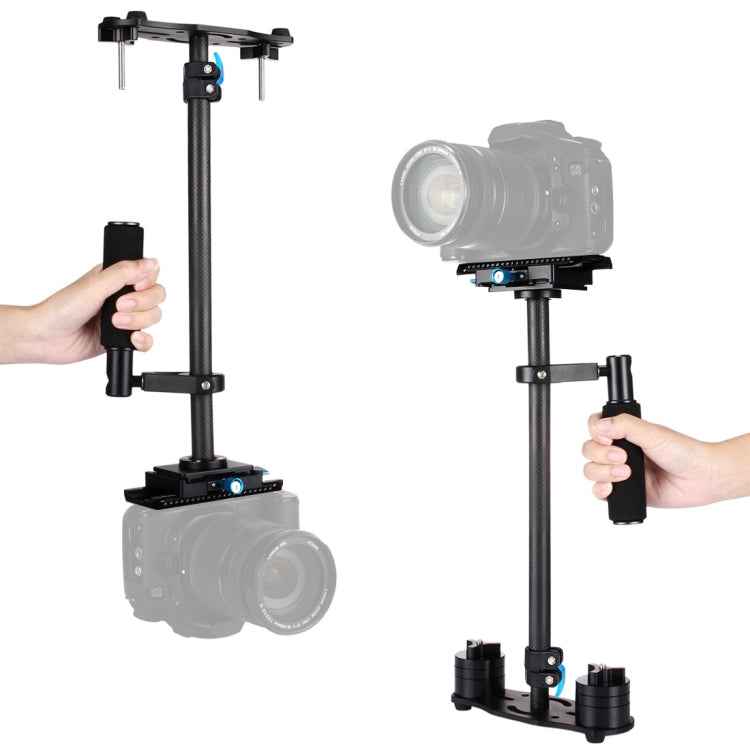PULUZ 38.5-61cm Carbon Fibre Handheld Stabilizer for DSLR & DV Digital Video & Cameras, Load Range: 0.5-3kg