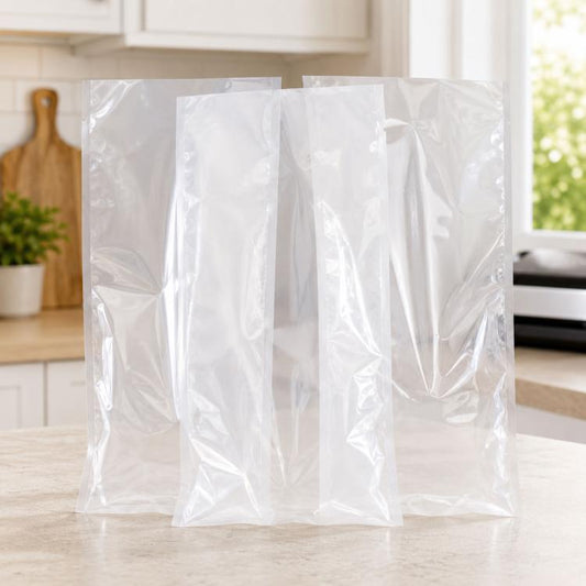 100 PCS Food Vacuum Packaging Transparent Plastic Bag Nylon Fresh-keeping Bag, Size: 25cm x 35cm, Size: 16cm x 24cm
