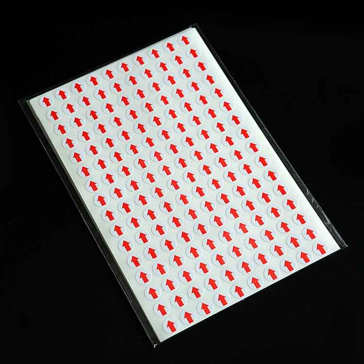 20 PCS Round Shape Self-adhesive Arrow Rework Sticker Rework Label