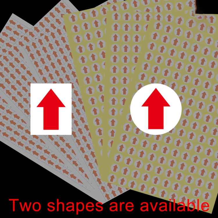 20 PCS Rectangle Shape Self-adhesive Arrow Rework Sticker Rework Label